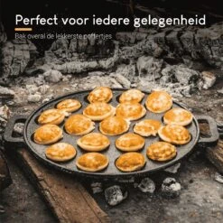 Ocina Poffertjespan– 19 Poffertjes – Poffertjesmaker – Poffertjespan Inductie – Poffertjespan Electrisch – Gietijzeren Pan – Inclusief Warmtebestendige Handvaten– Gratis Receptenboek -Keuken Benodigdheden Winkel 1200x1200 482