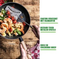 GreenChef Vintage Wokpan 28cm/3.7L - Zwart - Inductie - PFAS-vrij -Keuken Benodigdheden Winkel 1200x1200 692