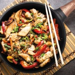 Rosmarino Black Line - Wokpan - Ø30cm - 100% PFAS & PFOA Vrij - Gegoten Aluminium - Non-stick Minerale Coating - Ergonomische Handgreep - Geschikt Voor Alle Warmtebronnen & Vaatwasser -Keuken Benodigdheden Winkel 1200x1200 766