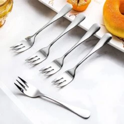 House Of Husk® Gebaksvorkjes - Dessertvorken - Taartvorkjes - Cocktailvorken - Klein Vorkjes - 12 Stuks - RVS - Zilver -Keuken Benodigdheden Winkel 1200x1200 95