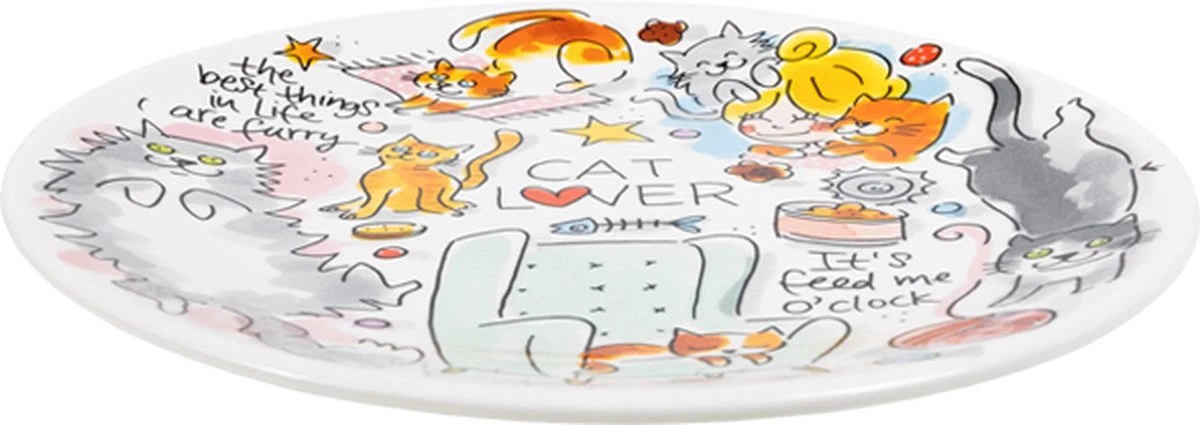 Blond Amsterdam, Dier: Bord 22cm Cat Lover 4 Blond Amsterdam, Dier: Bord 22cm Cat Lover - Afbeelding 2