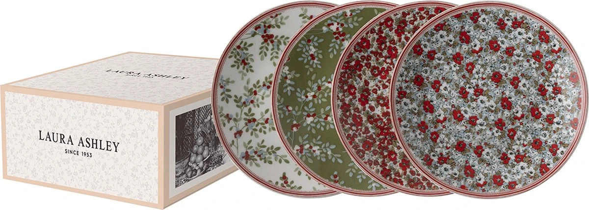 Laura Ashley Stockbridge Collectables - Laura Ashley Giftset 4 Petit Fours 12 Cm 3 Laura Ashley Stockbridge Collectables - Laura Ashley Giftset 4 Petit Fours 12 Cm