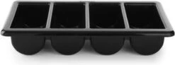 Hendi Bestekbak Horeca - 4 Vakken - Zwart - GN 1/1 - 530x325x(H)10cm - Bestekbak Kunststof 5 Hendi Bestekbak Horeca - 4 Vakken - Zwart - GN 1/1 - 530x325x(H)10cm - Bestekbak Kunststof -Keuken Benodigdheden Winkel 1200x449 1