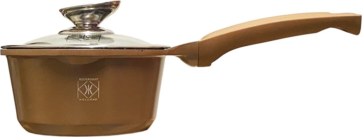 Kookkunst Holland Pannenset 10 Delig Inductie Met Deksels En Silicone Koudgrepen - Koper 4 Kookkunst Holland Pannenset 10 Delig Inductie Met Deksels En Silicone Koudgrepen - Koper - Afbeelding 2