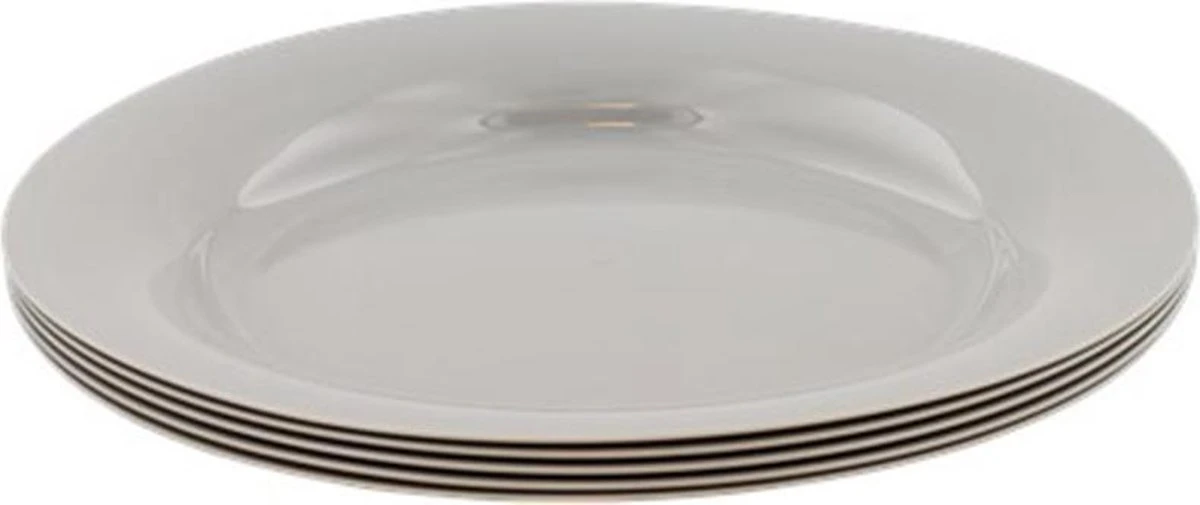 Merkloos Herbruikbare Borden BACO - Grijs - Kunststof - Vaatwasserbestendig - Ø 20 Cm - Set Van 5 3 Merkloos Herbruikbare Borden BACO - Grijs - Kunststof - Vaatwasserbestendig - Ø 20 Cm - Set Van 5