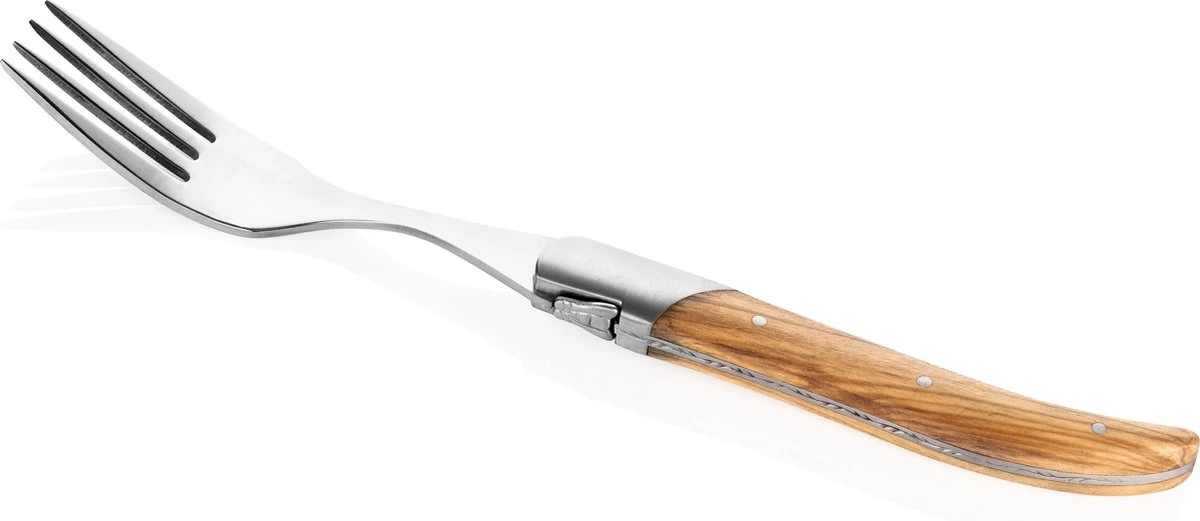Laguiole Style De Vie Vorken Luxury Line - 6-delig - Olijfhout 4 Laguiole Style De Vie Vorken Luxury Line - 6-delig - Olijfhout - Afbeelding 2