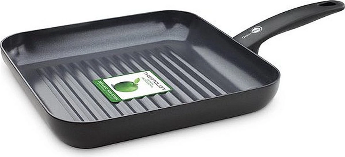 GreenPan Cambridge Grillpan 28cm - Zwart - Inductie - PFAS-vrij 3 GreenPan Cambridge Grillpan 28cm - Zwart - Inductie - PFAS-vrij