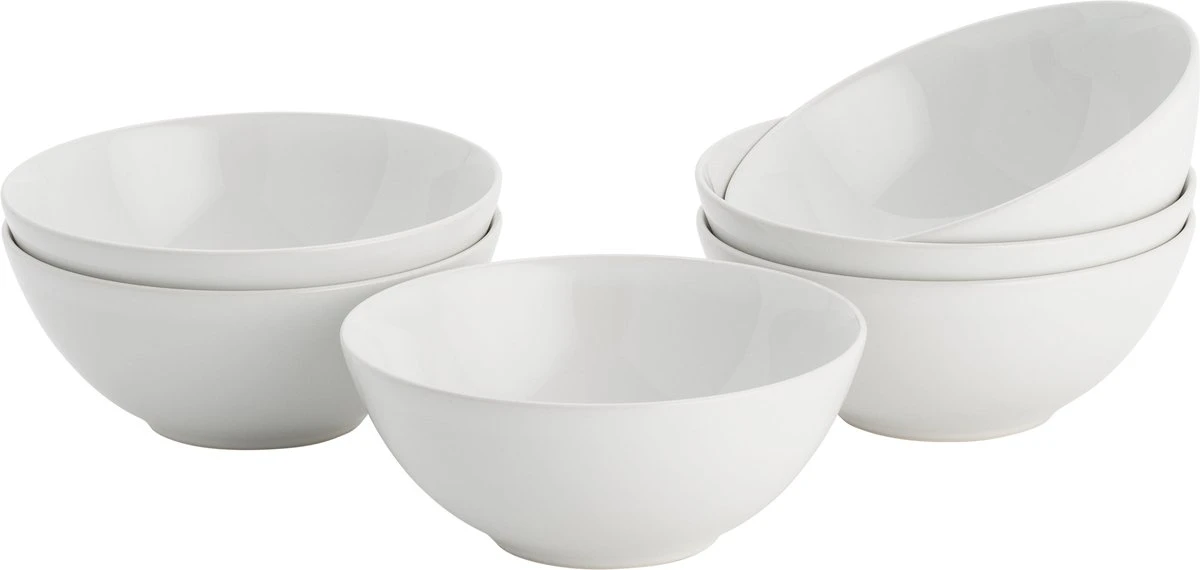 Lite-Body Kom Hermes - 500ml - Set Van 6 - Wit 3 Lite-Body Kom Hermes - 500ml - Set Van 6 - Wit