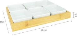 Krumble Borrelplank Met 6 Schaaltjes - Borrelplank - Tapasschaal - Serveerschaal Met Vakjes - Snackschaal - Snack- & Tappasschalen - Serveerplanken- Serveerschalen - Hout En Keramiek - 6 Delig Schaaltjes - Wit En Bruin 9 Krumble Borrelplank Met 6 Schaaltjes - Borrelplank - Tapasschaal - Serveerschaal Met Vakjes - Snackschaal - Snack- & Tappasschalen - Serveerplanken- Serveerschalen - Hout En Keramiek - 6 Delig Schaaltjes - Wit En Bruin -Keuken Benodigdheden Winkel 1200x571 6