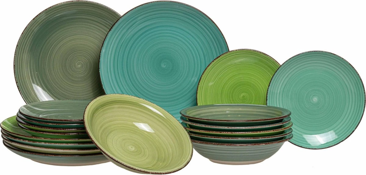 Imperial Kitchen Serviesset Green 18-delig 7 Imperial Kitchen Serviesset Green 18-delig - Afbeelding 5