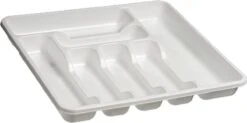 Kunststof Bestekbak/bestekhouder 7-vaks Wit 42 X 39 Cm - Keukenlade/besteklade Inzetbakken -Keuken Benodigdheden Winkel 1200x597