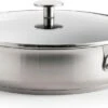 KitchenAid Stainless Steel Hapjespan Met Glazen Deksel ø28cm - RVS - Inductie - Anti-aanbak