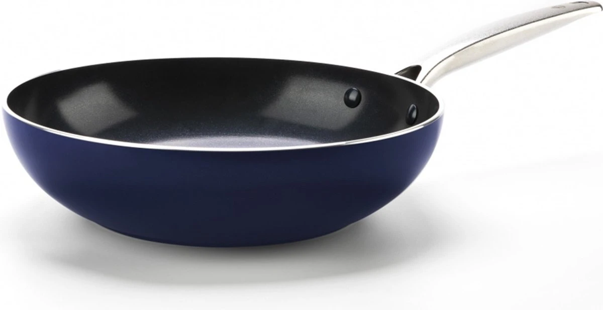 Blue Diamond - Keramische Wokpan Met Diamantdeeltjes – Ø 28 Cm – PFAS En PHOA Vrij 3 Blue Diamond - Keramische Wokpan Met Diamantdeeltjes – Ø 28 Cm – PFAS En PHOA Vrij
