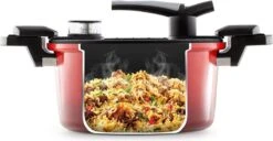 Rosmarino - Snelkookpan Met Glazen Deksel - Zwart - Ø24cm - 5 Liter - 100% PFAS & PFOA Vrij - Aluminium - Pressure Cooker - Non-stick Minerale Coating - Ergonomische Handgrepen - Geschikt Voor Alle Warmtebronnen 18 Rosmarino - Snelkookpan Met Glazen Deksel - Zwart - Ø24cm - 5 Liter - 100% PFAS & PFOA Vrij - Aluminium - Pressure Cooker - Non-stick Minerale Coating - Ergonomische Handgrepen - Geschikt Voor Alle Warmtebronnen -Keuken Benodigdheden Winkel 1200x622 7