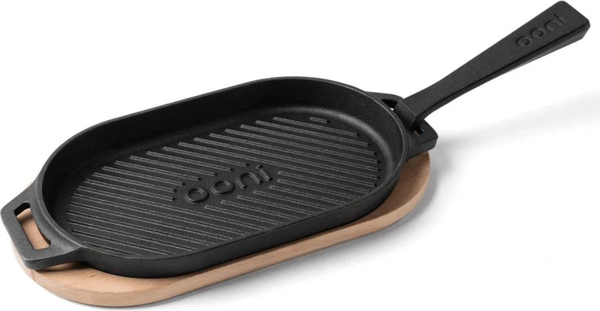Ooni | Grizzler Pan | Stijlvolle Gietijzeren Grillpan / Skillet Voor Boven Vuur Of In De Oven 4 Ooni | Grizzler Pan | Stijlvolle Gietijzeren Grillpan / Skillet Voor Boven Vuur Of In De Oven - Afbeelding 2