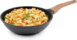 Rosmarino Black Line - Wokpan - Ø30cm - 100% PFAS & PFOA Vrij - Gegoten Aluminium - Non-stick Minerale Coating - Ergonomische Handgreep - Geschikt Voor Alle Warmtebronnen & Vaatwasser -Keuken Benodigdheden Winkel 1200x628 1