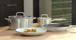 Tefal Virtuoso Pannenset 4-delig - Kookpan Ø 16/20/24 Cm + Steelpan Ø 16 Cm -Keuken Benodigdheden Winkel 1200x633