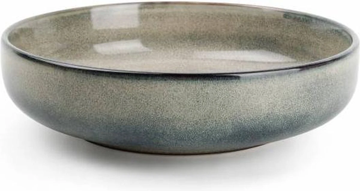 S&P MERIDIAN Pastabord Ø 22cm Grijsgroen (set/4) 3 S&P MERIDIAN Pastabord Ø 22cm Grijsgroen (set/4)