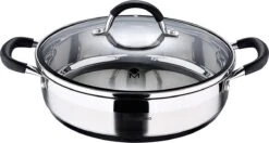 Bergner Masterpro - Serveerpan Met Deksel - 28 Cm - 3.8 L - RVS