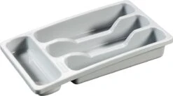 Curver Bestekbak 4 Vakken S - 33x20x6 Cm - Lichtgrijs
