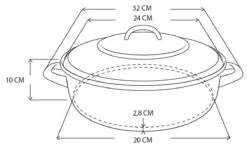 Royalty Line - Marble Soep/braadpan - Met Glazen Deksel Zwart - 24 CM. RL-BS24ML -Keuken Benodigdheden Winkel 1200x727