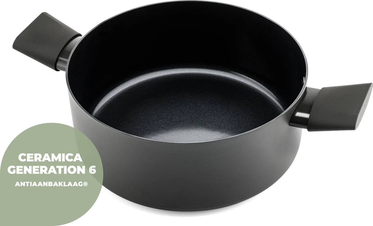 ISENVI Avon Keramische Kookpan 20 CM - Ergo Greep 4 ISENVI Avon Keramische Kookpan 20 CM - Ergo Greep - Afbeelding 2