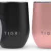 TIGR Cups - Drinkbekers - Thermosbekers - RVS - Set Van 2 - 350ml - Zwart/Rosé Goud -Keuken Benodigdheden Winkel 1200x745 3