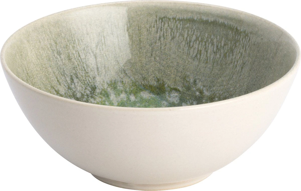 Lite-Body Kom Hermes - 500ml - Set Van 6 - Groen Reliëf 5 Lite-Body Kom Hermes - 500ml - Set Van 6 - Groen Reliëf - Afbeelding 3