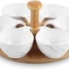 Hapjes Tapas Draaiplateau Hout Met Wit Melamine Schaaltjes - Serveerplank Borrelplank 2 Hapjes Tapas Draaiplateau Hout Met Wit Melamine Schaaltjes - Serveerplank Borrelplank -Keuken Benodigdheden Winkel 1200x766 4