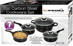 Prima Pannenset 7 Delig - Kleine Pannen - Zwart - Antiaanbaklaag - Kookset - Met Deksel - Kookpannen - Sauspan - Cadeau Voor Man En Vrouw 8 Prima Pannenset 7 Delig - Kleine Pannen - Zwart - Antiaanbaklaag - Kookset - Met Deksel - Kookpannen - Sauspan - Cadeau Voor Man En Vrouw -Keuken Benodigdheden Winkel 1200x768 2