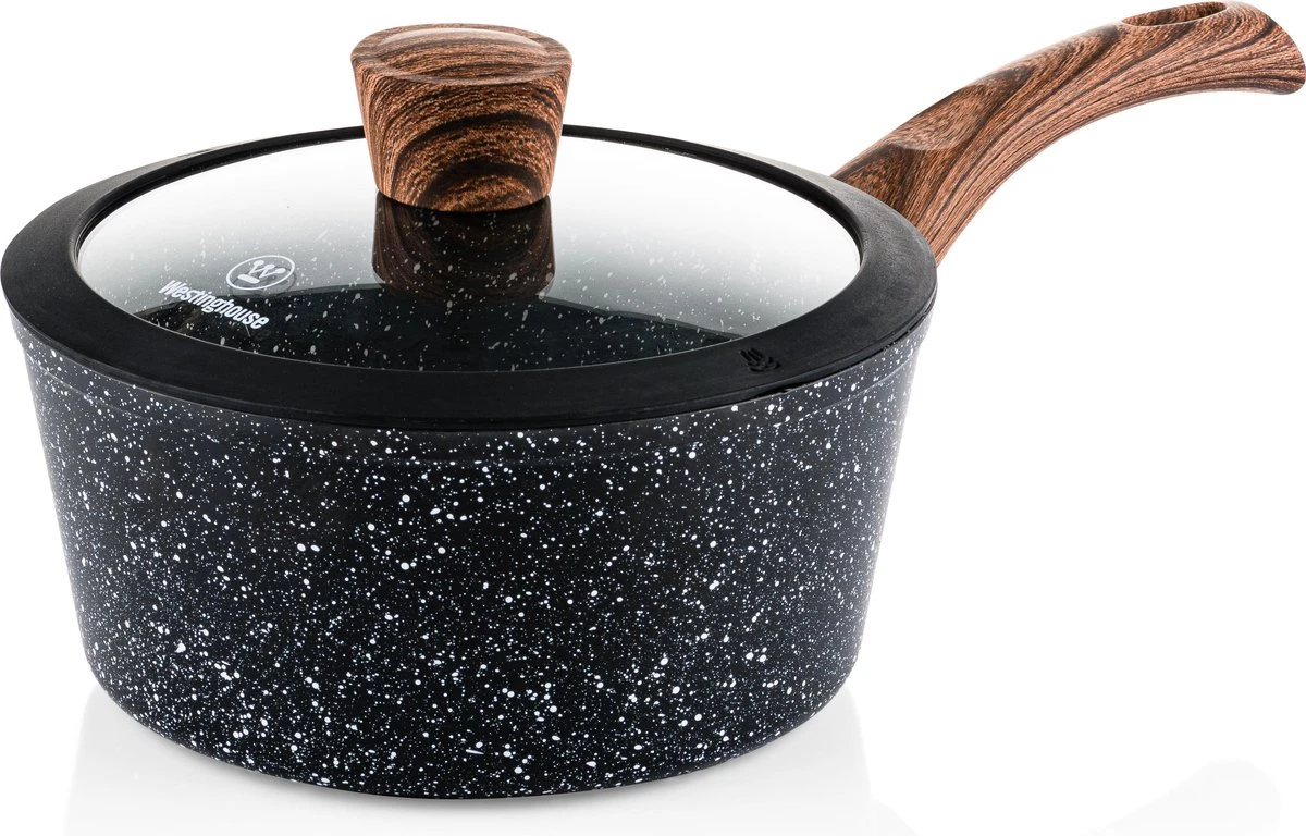 Westinghouse Steelpan Inductie - Ø 20 Cm - Zwart Marmer - Speciale Editie 3 Westinghouse Steelpan Inductie - Ø 20 Cm - Zwart Marmer - Speciale Editie