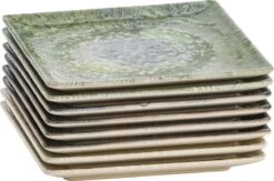 Lite-Body Hermes Gebaksbordjes - Set Van 8 Stuks - Ø16 Cm - Groen Reliëf -Keuken Benodigdheden Winkel 1200x794 13