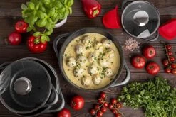 Smile 10-Delige Pannenset - Anti Aanbaklaag - Vaatwasser Bestendig - Zwart - MGK-17 19 Smile 10-Delige Pannenset - Anti Aanbaklaag - Vaatwasser Bestendig - Zwart - MGK-17 -Keuken Benodigdheden Winkel 1200x800 139