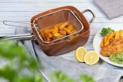 Nuovva Koperen Frituurpan, Met Diepe Zijkanten & Deksel -Keuken Benodigdheden Winkel 1200x800 206