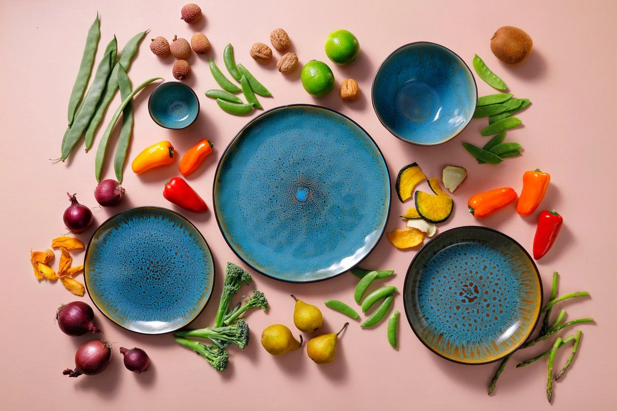 Palmer Bord Diep Lotus 21 Cm Zwart Turquoise Stoneware 2 Stuk(s) 9 Palmer Bord Diep Lotus 21 Cm Zwart Turquoise Stoneware 2 Stuk(s) - Afbeelding 7