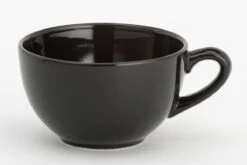 Lite-Body Hermes Soepkom Met Oor - Set Van 6 Stuks - 12 Cm/30 Cl - Aardewerk - Zwart Mat -Keuken Benodigdheden Winkel 1200x800 419