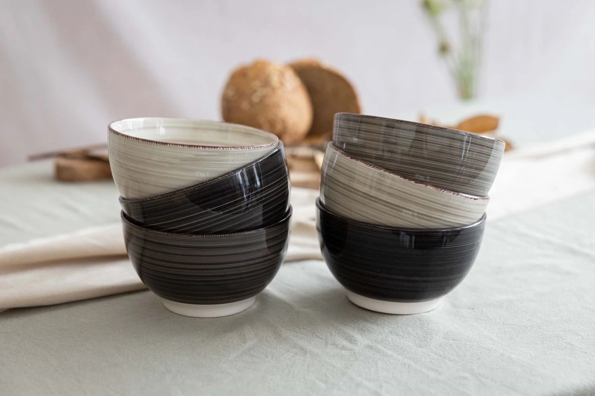 Studio Tavola Kommen Vintage Loft ø 14 Cm - 6 Stuks 6 Studio Tavola Kommen Vintage Loft ø 14 Cm - 6 Stuks - Afbeelding 4