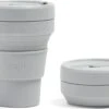 STOJO - Opvouwbare Beker - To Go - Grijs - 237ml - Herbruikbaar 2 STOJO - Opvouwbare Beker - To Go - Grijs - 237ml - Herbruikbaar -Keuken Benodigdheden Winkel 1200x809 5