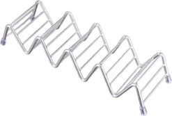 Krumble Taco Houder - Taco En Tortilla Houder Voor 4 Stuks - Serveerschalen - Koken & Tafelen - Kookgerei - Snack- & Tappasschalen - Metaal - Zilver -Keuken Benodigdheden Winkel 1200x811 4