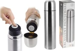 Excellent Houseware KOOPMAN Thermoskan Bullet 1 Liter RVS 17 Excellent Houseware KOOPMAN Thermoskan Bullet 1 Liter RVS -Keuken Benodigdheden Winkel 1200x814 5