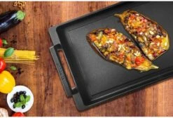 Eurolux Teppanyaki Plaat Met Grepen - 41 X 24 X 2.5 Cm - Zwart - Aluminium - Geschikt Voor Alle Warmtebronnen -Keuken Benodigdheden Winkel 1200x815 4