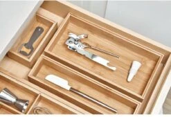 IDesign Bamboe Bakjes Voor Lade Stapelbaar D (15,5 X 30,5 X 5 Cm) - 45 - Stapelbaar & Decoratief -Keuken Benodigdheden Winkel 1200x820