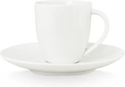 Vtwonen 4 Koffiekopjes Met Schoteltjes - Wit - Porselein - 100ml -Keuken Benodigdheden Winkel 1200x837 6