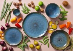 Palmer Serviesset Lotus Stoneware 6-persoons 24-delig Zwart Turquoise 21 Palmer Serviesset Lotus Stoneware 6-persoons 24-delig Zwart Turquoise -Keuken Benodigdheden Winkel 1200x838 2