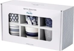 Royal Doulton Pacific - 6x Mok / Beker - Porselein - Wit / Blauw - 450 Ml - Set Van 6 Mokken 18 Royal Doulton Pacific - 6x Mok / Beker - Porselein - Wit / Blauw - 450 Ml - Set Van 6 Mokken -Keuken Benodigdheden Winkel 1200x842 4