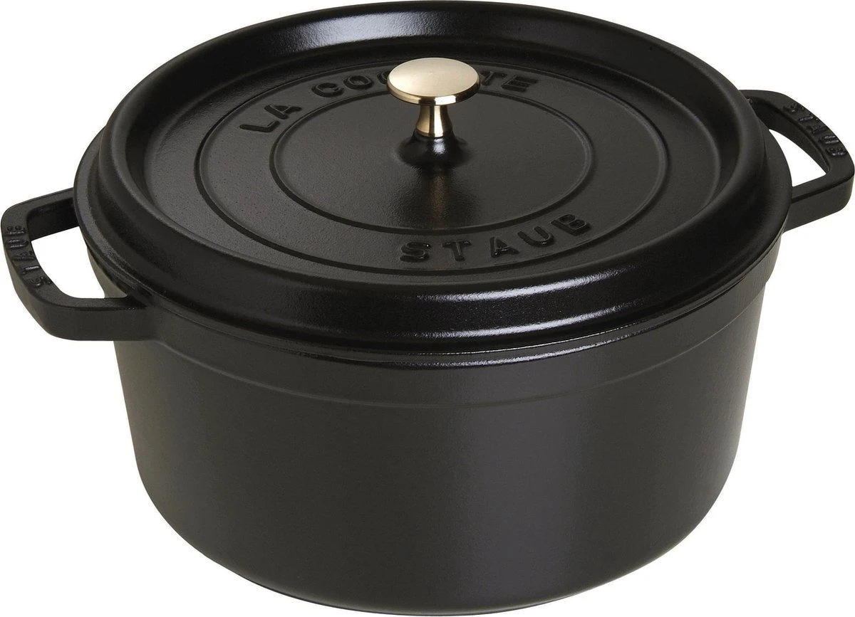 Staub Ronde Braadpan - Ø28 Cm - Zwart 3 Staub Ronde Braadpan - Ø28 Cm - Zwart