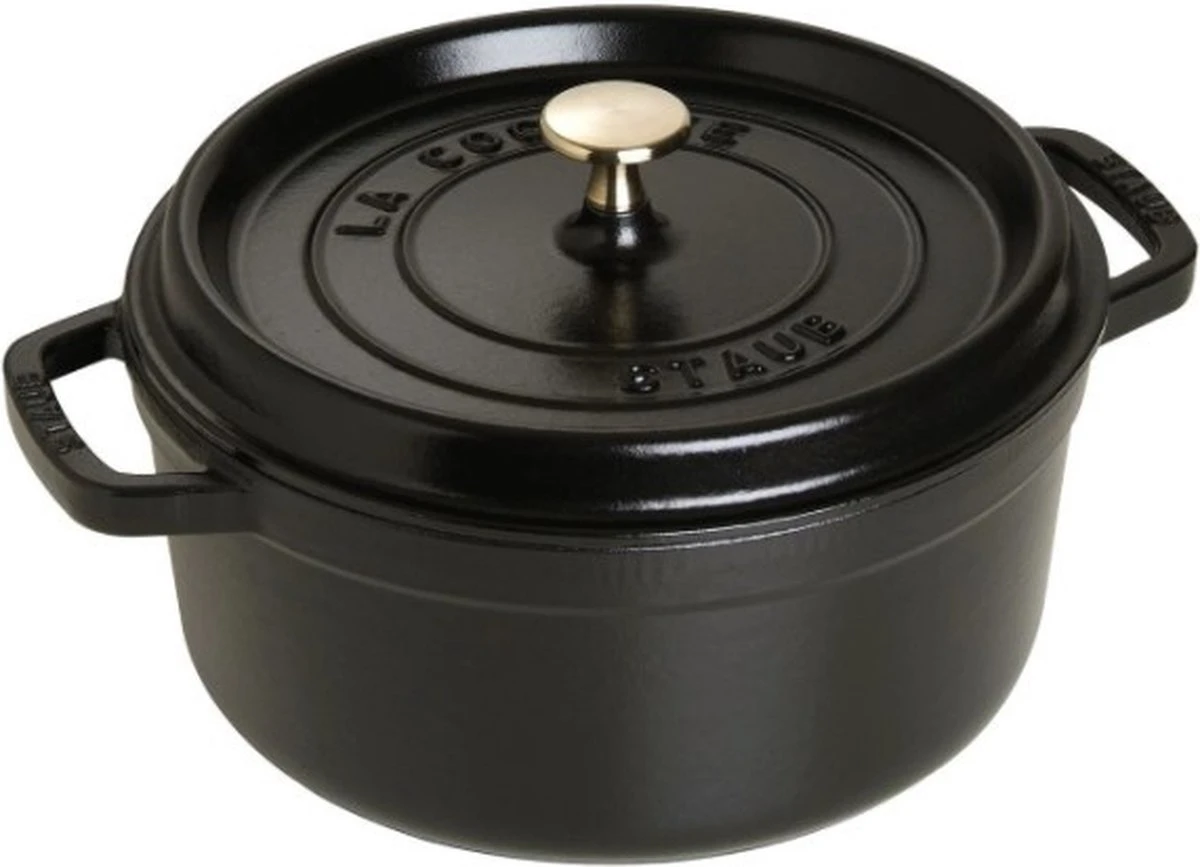 Staub Ronde Braadpan - Ø28 Cm - Zwart 9 Staub Ronde Braadpan - Ø28 Cm - Zwart - Afbeelding 7