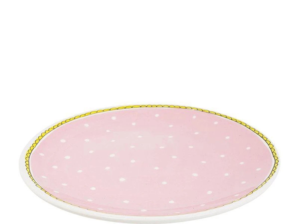 Even Bijkletsen Plat Bord Dot D26cm 4 Even Bijkletsen Plat Bord Dot D26cm - Afbeelding 2
