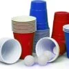 Merkloos Beerpong - 50 Stuk(s) Blue Cups & Red Cups Inc. 3 Ballen - Beerpong Drankspel - Plastic Bekers -Keuken Benodigdheden Winkel 1200x907 17