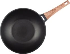 Rosmarino Black Line - Wokpan - Ø30cm - 100% PFAS & PFOA Vrij - Gegoten Aluminium - Non-stick Minerale Coating - Ergonomische Handgreep - Geschikt Voor Alle Warmtebronnen & Vaatwasser -Keuken Benodigdheden Winkel 1200x930 3